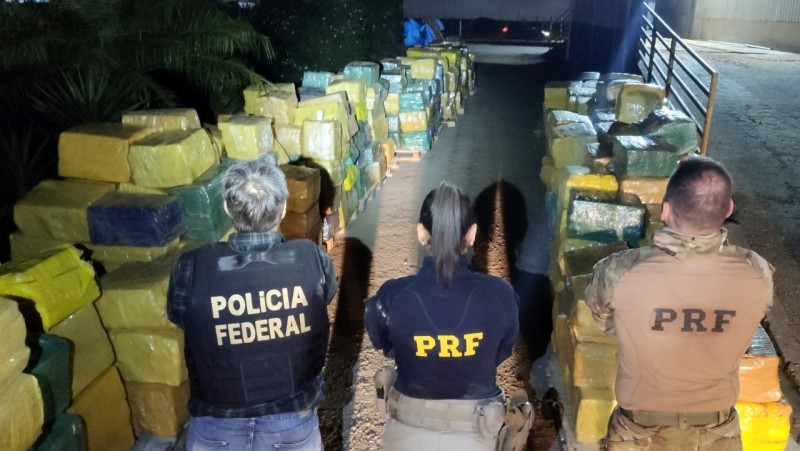 18 toneladas de maconha são apreendidas em caminhão