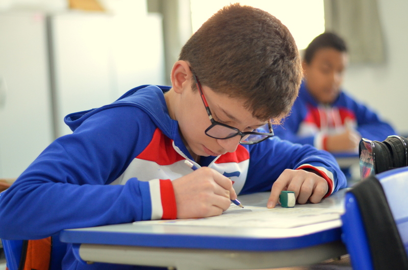 Alunos da rede municipal de Siderópolis participam da primeira etapa do 7º Prêmio ACIC de Matemática, uma premiação nobre