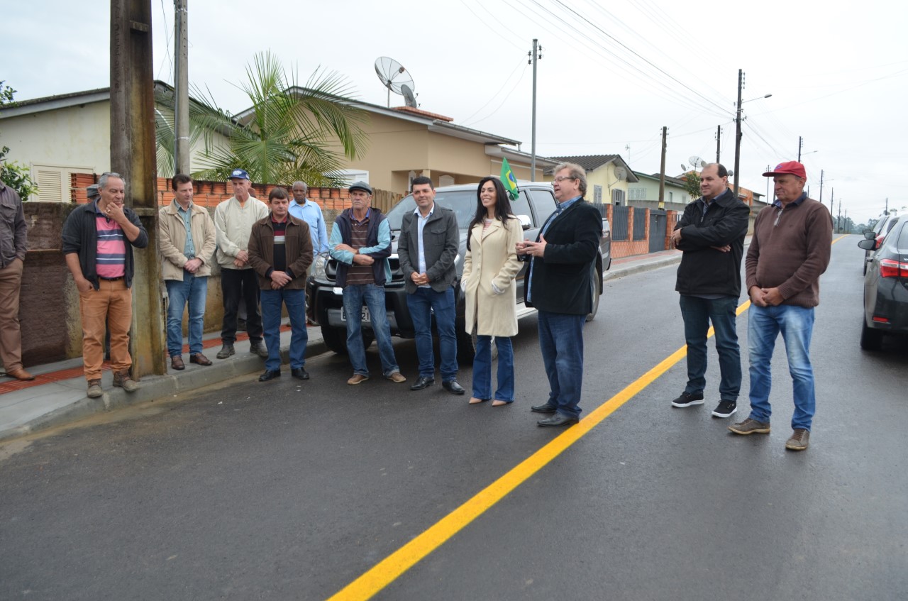 Inaugurada pavimentação asfáltica em Siderópolis