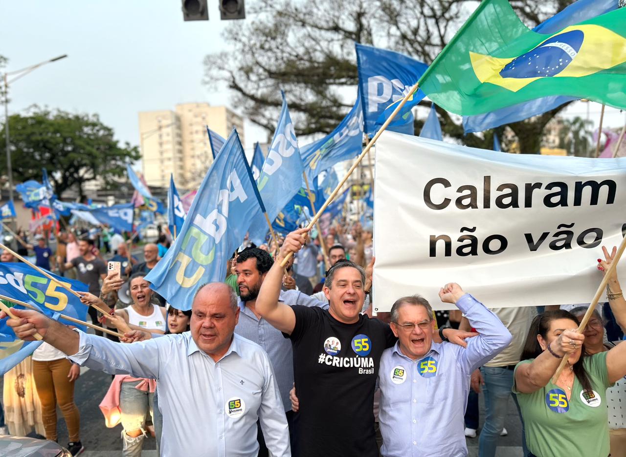 Apoiadores de Salvaro se juntam a Vaguinho em ato de 'Justiça'