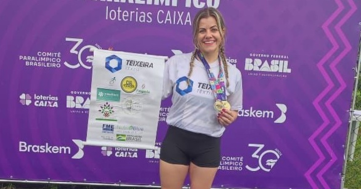 Paratleta criciumense se destaca com pódio duplo no atletismo