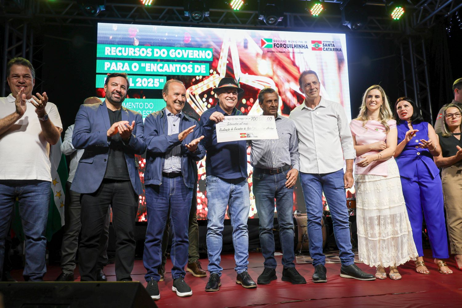 Forquilhinha: 'Encantos de Natal' e a vinda do governador Jorginho