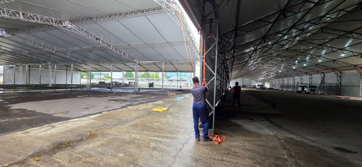 Maior Feira AgroPonte ganha forma em uma estrutura de 30 mil m²