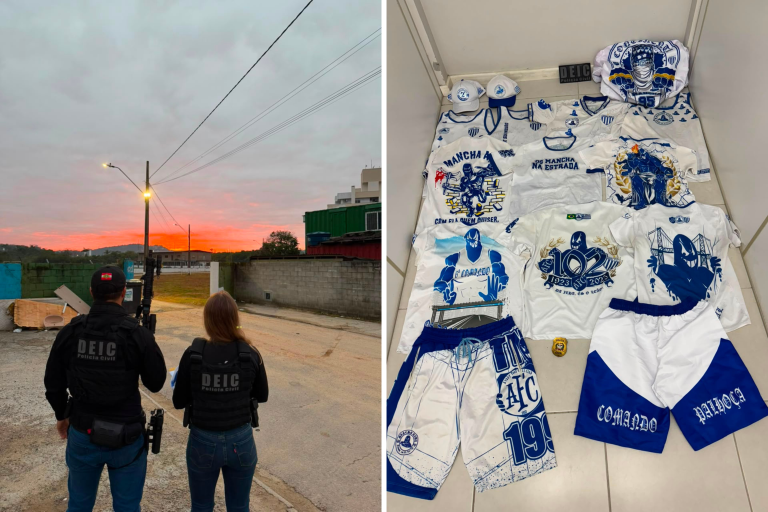 Operação Apito Final: Polícia Civil mira torcida do Avaí após emboscada contra criciumenses na BR-101; Mandados foram cumpridos em São José e Palhoça durante o ataque onde foram arremessados pedras e garrafas contra a van da torcida tricolor