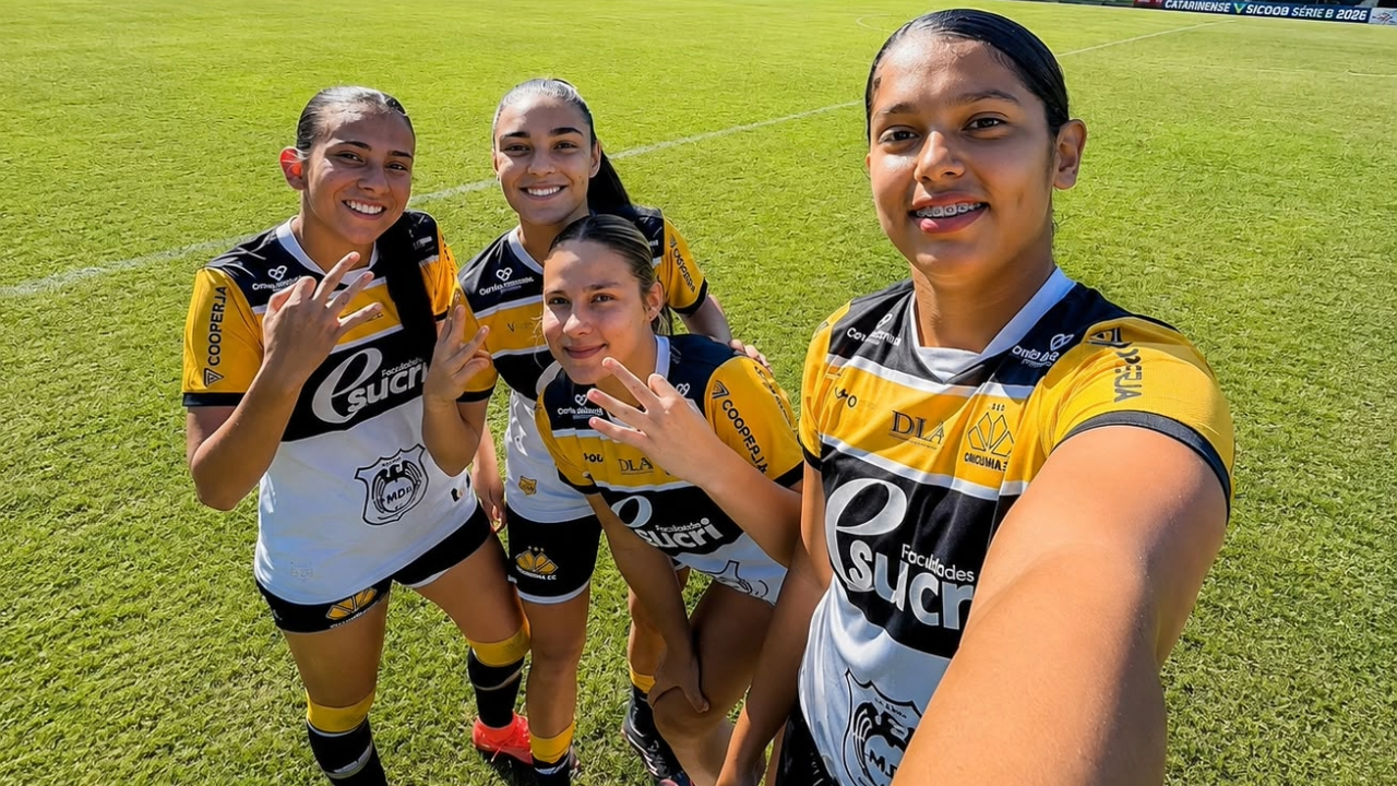 Meninas Carvoeiras na decisão da Copa SC Sub-20 em Nova Veneza