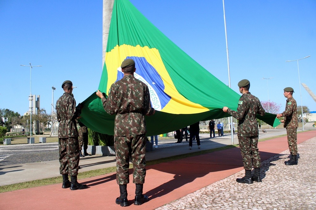 Criciúma realizará troca da Bandeira do Brasil para marcar o início da Semana da Pátria; Programação em alusão à Independência do Brasil inicia nesta quarta-feira e segue até a próroxima semana