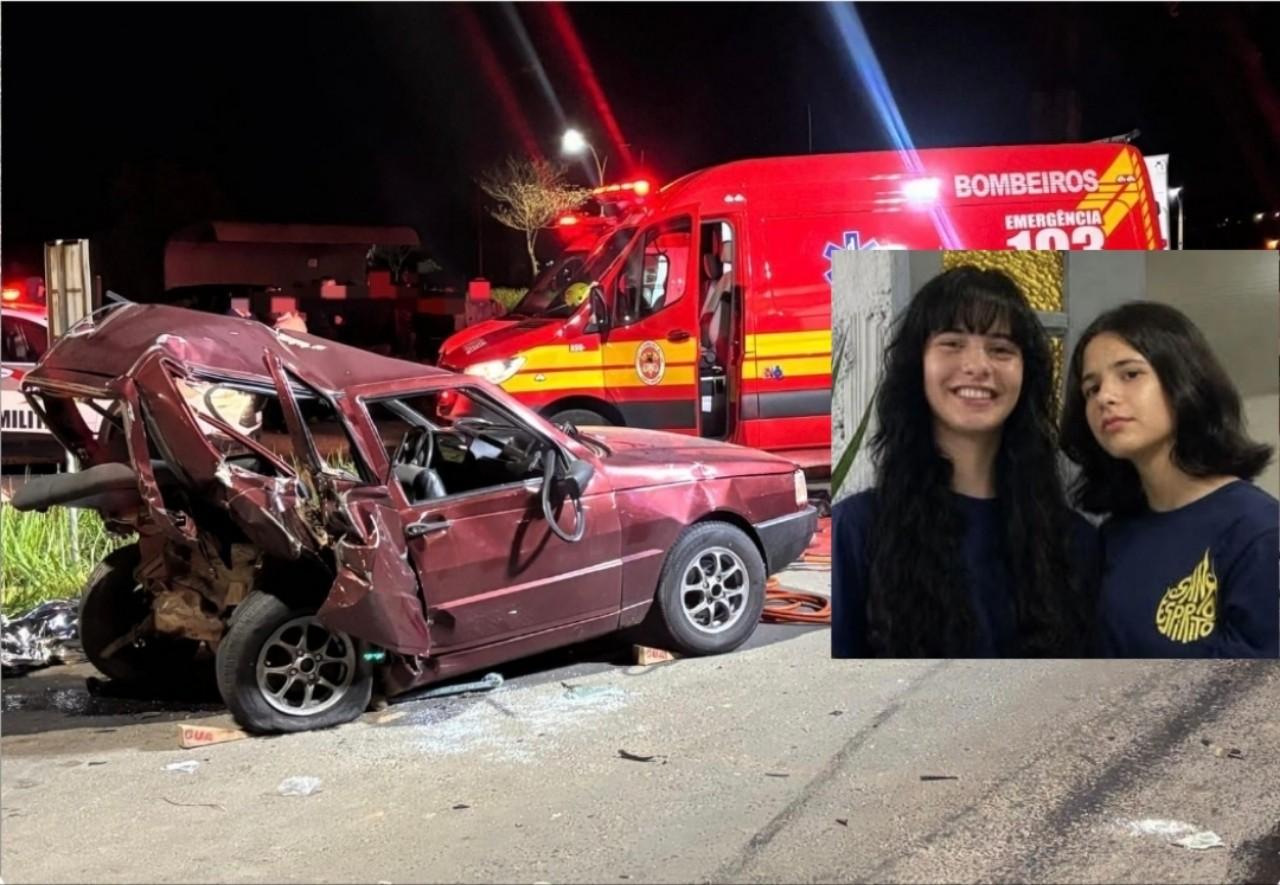 Após dias na UTI, morre segunda gêmea de 15 anos vítima de acidente em Criciúma; Ela era uma das vítimas do violento acidente registrado na terça-feira, na Rodovia Luiz Rosso, na Quarta Linha