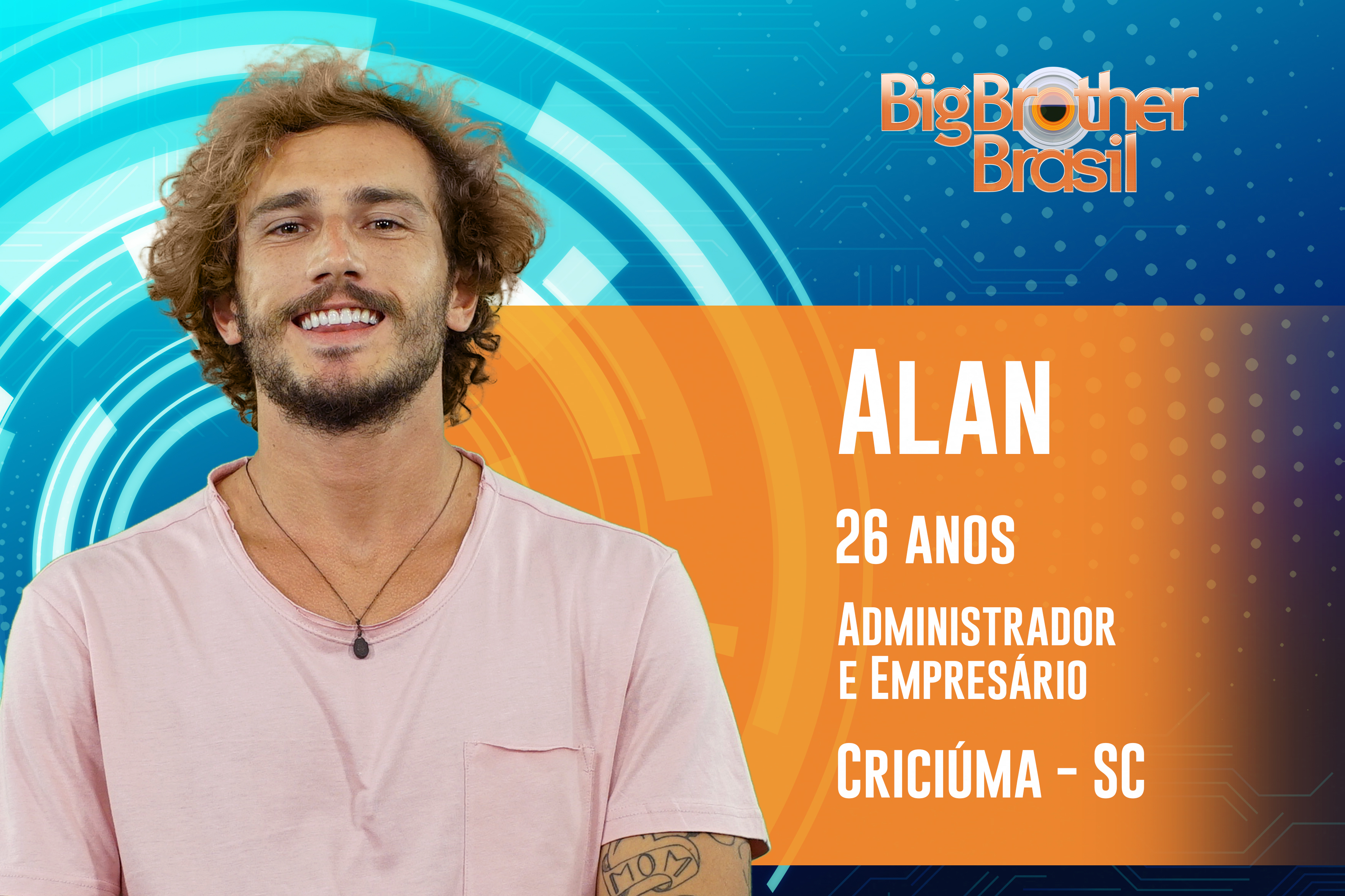 Criciumense da Santa Bárbara é o novo integrante do BBB